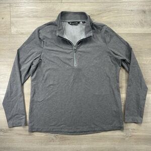 Travis Mathew Women's XL Gray 1/4 Zip Pullover‎ Logo Golf